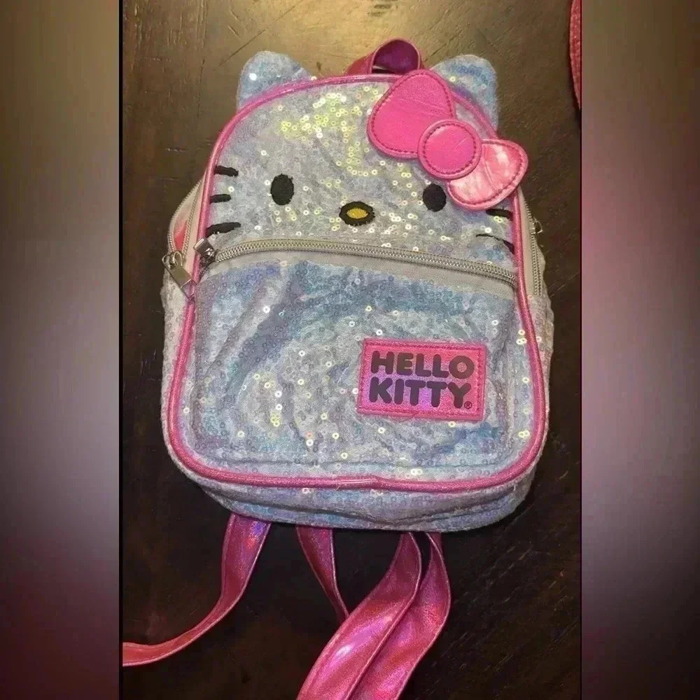Adorable Hello Kitty Mini Backpack - Perfect for Everyday Use! 8in x 10in